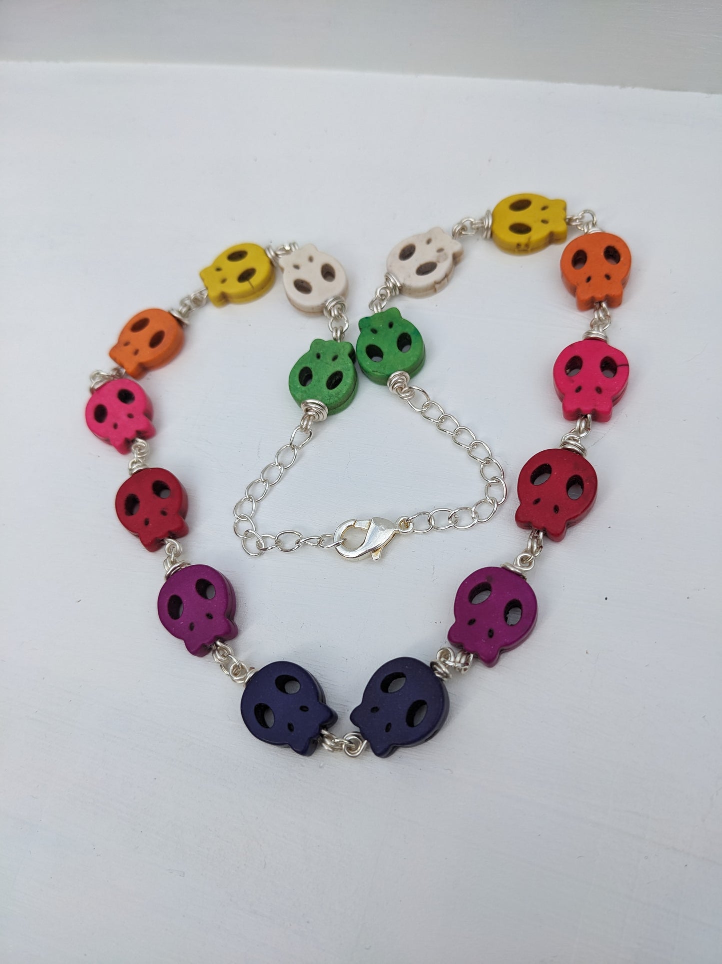 Rainbow sugar skulls