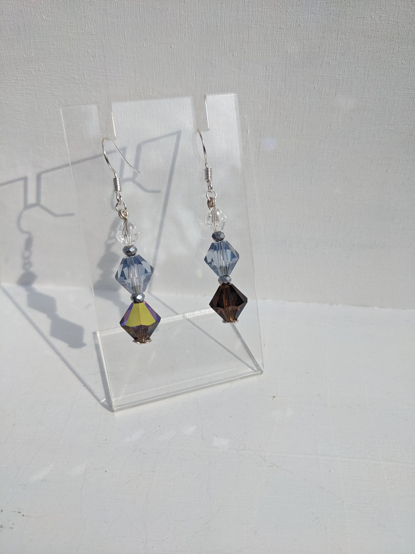 Crystal Glass earring dangles