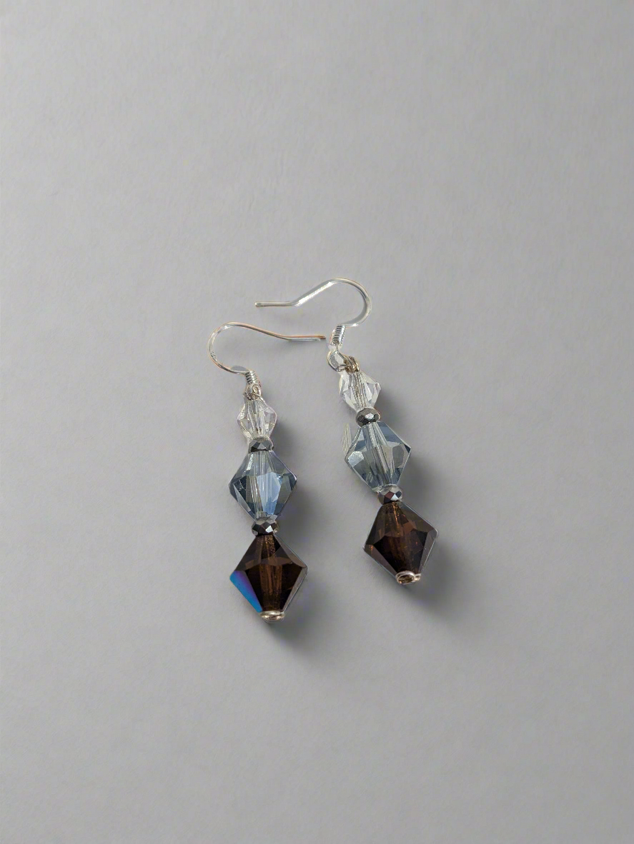 Crystal Glass earring dangles