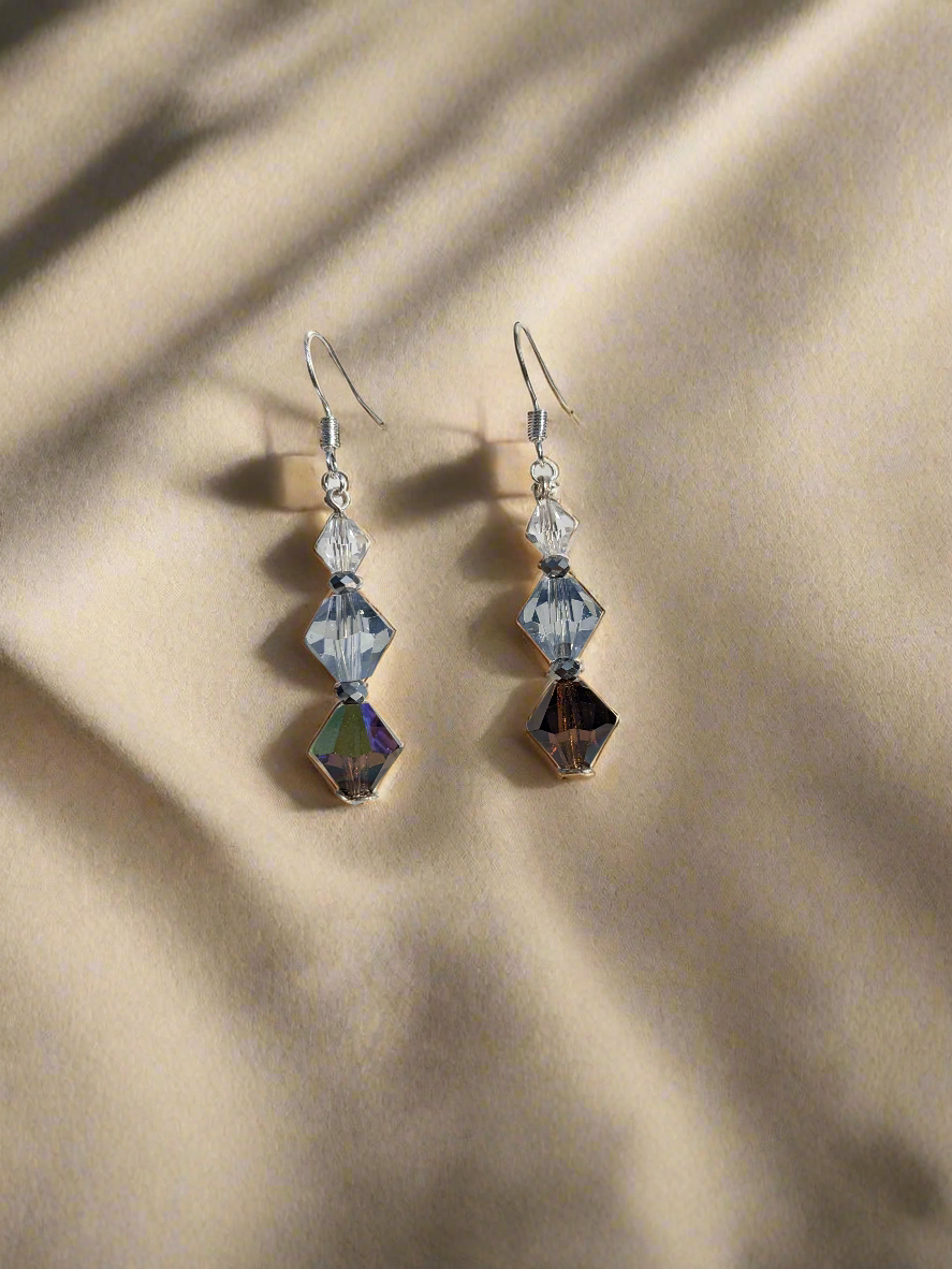 Crystal Glass earring dangles