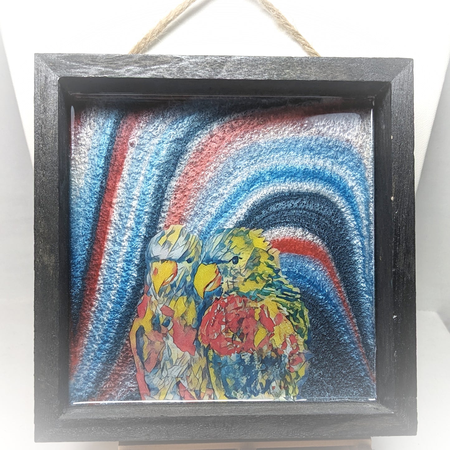 Love parrots wall hanging