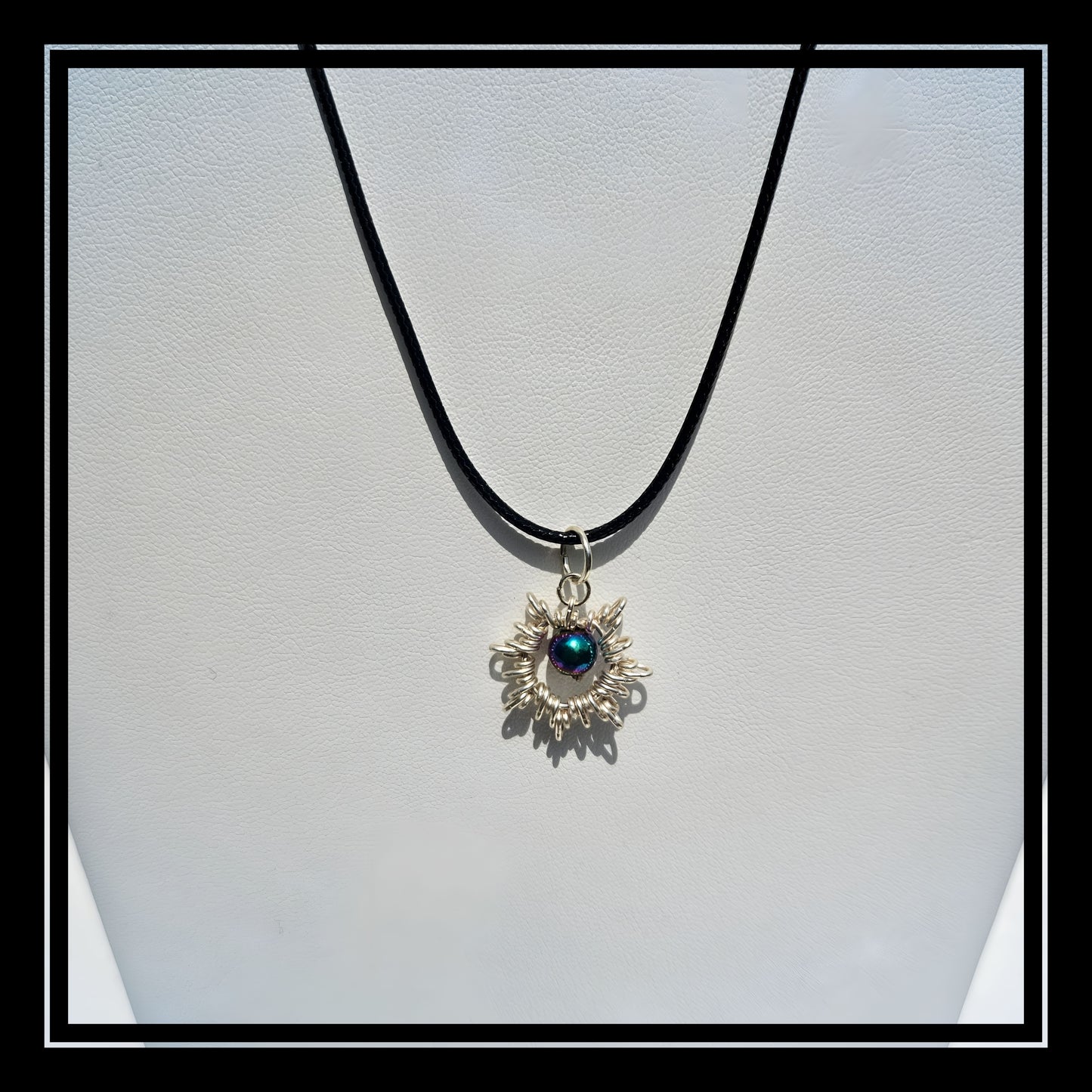 Hematite necklace charm