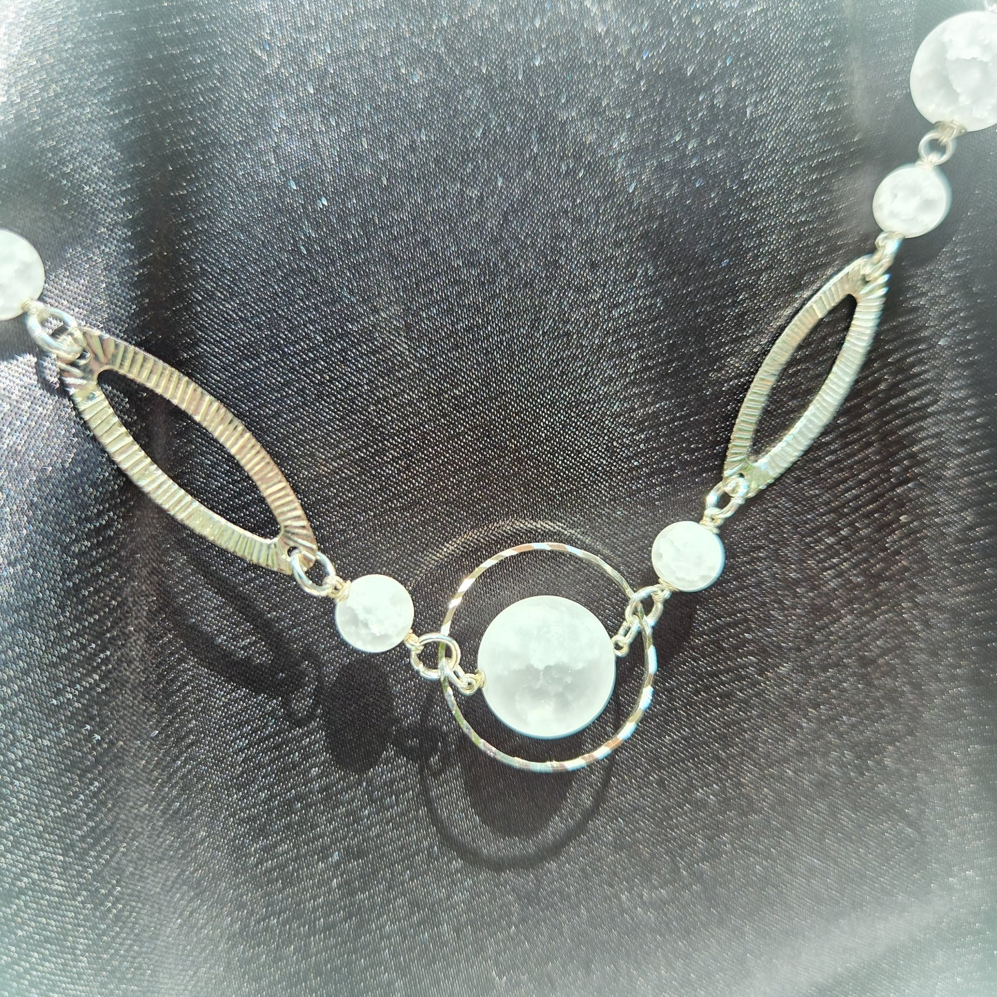 Crackle quartz necklace