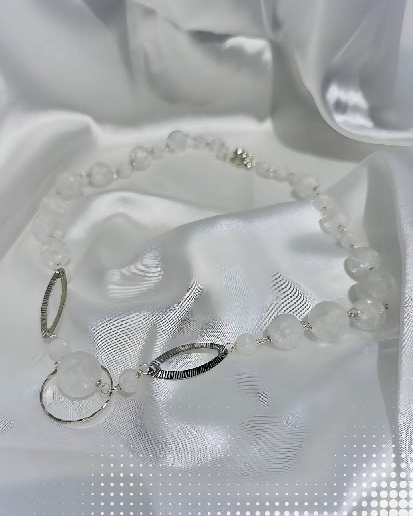 Crackle quartz necklace