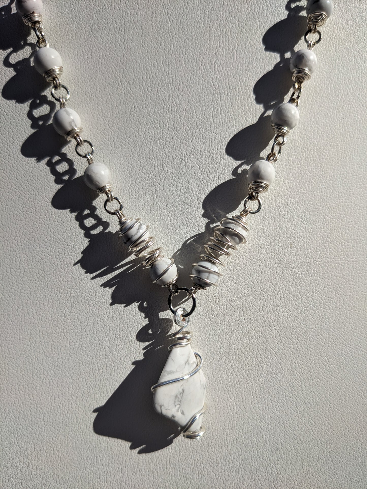 Howlite necklace