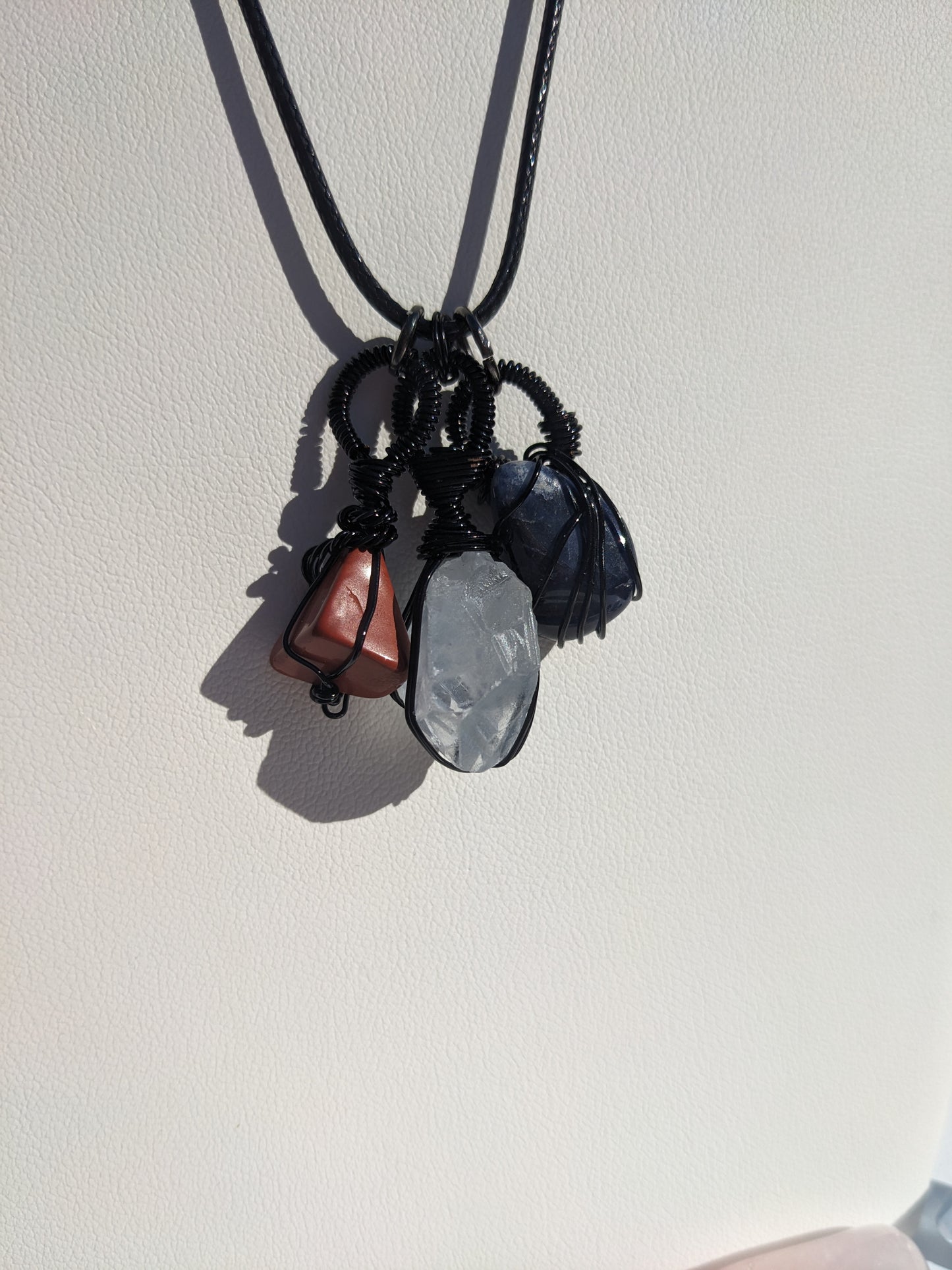 3 crystal necklace