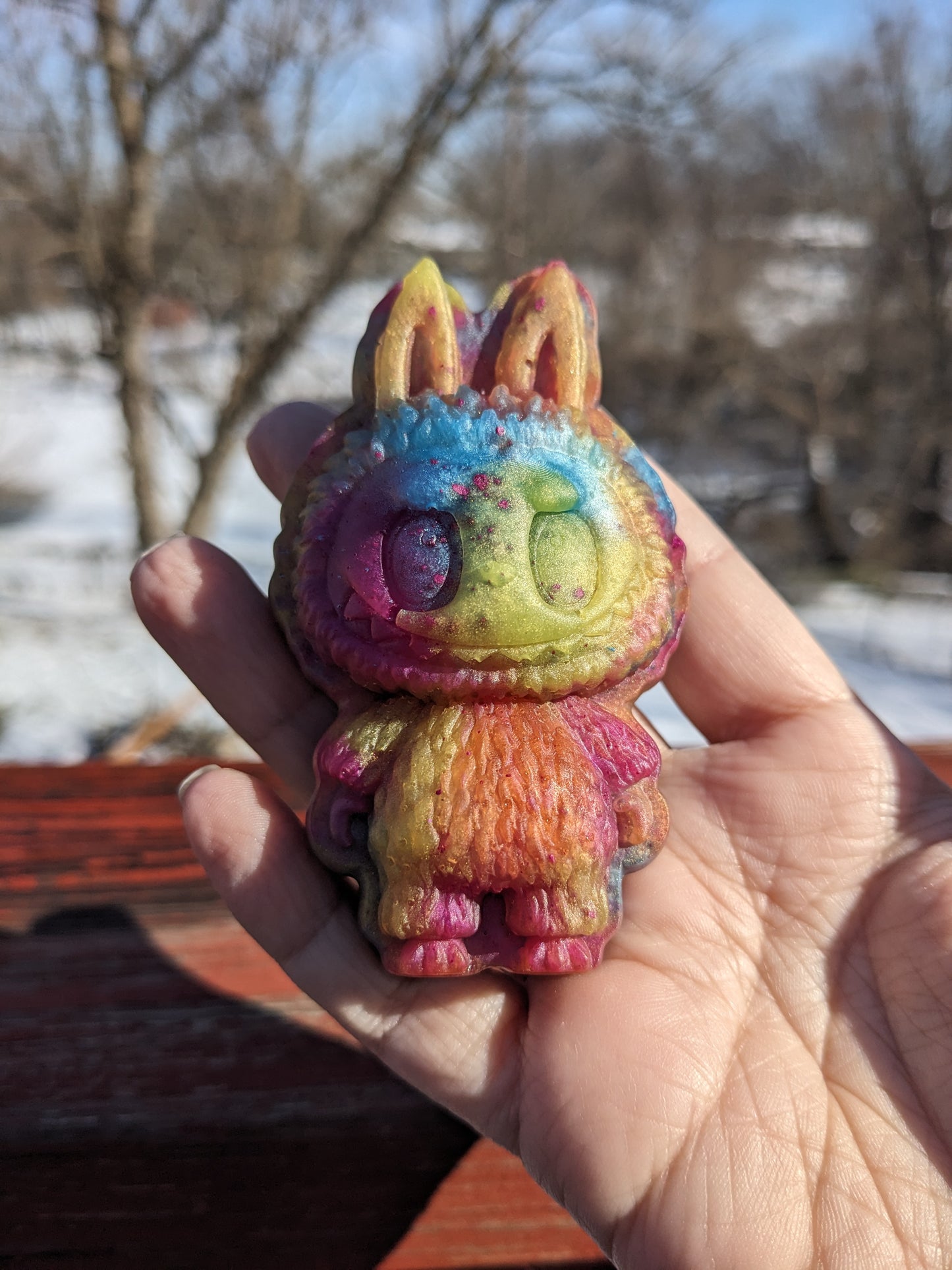 Labubu Inspired Monster Magnet Resin Art