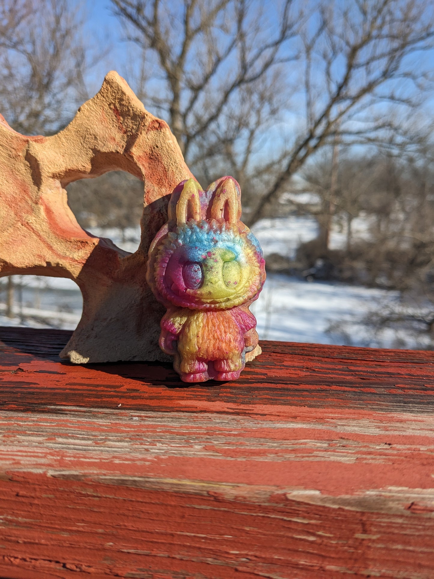 Labubu Inspired Monster Magnet Resin Art