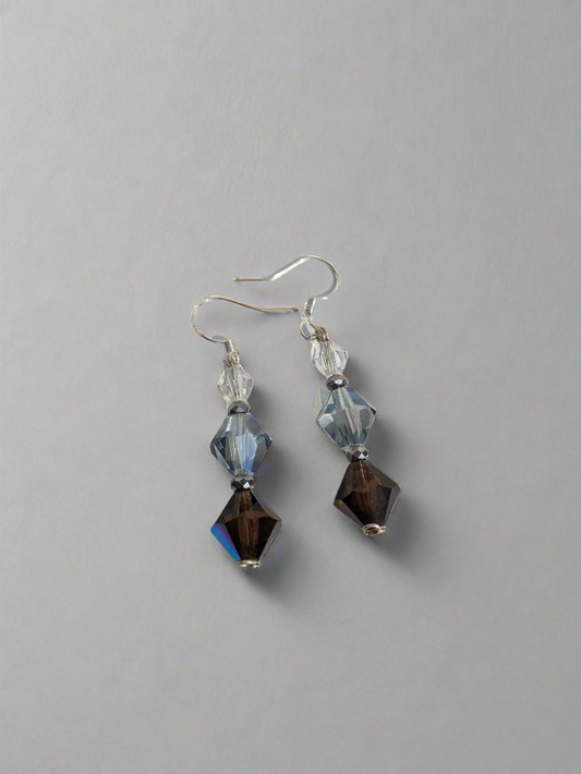 Crystal Glass earring dangles